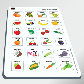 frugt og grnt - Piktogram ark