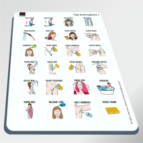 Pige hygiejne 1 - Piktogram ark
