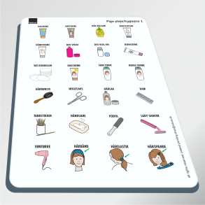 Pige hygiejne 3 - Piktogram ark