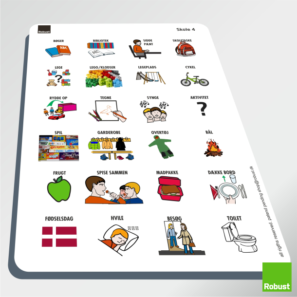 Skole 4 - Piktogram ark
