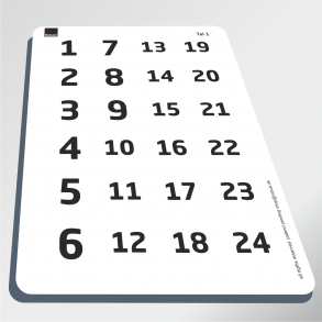 Tal 1 - Piktogram ark