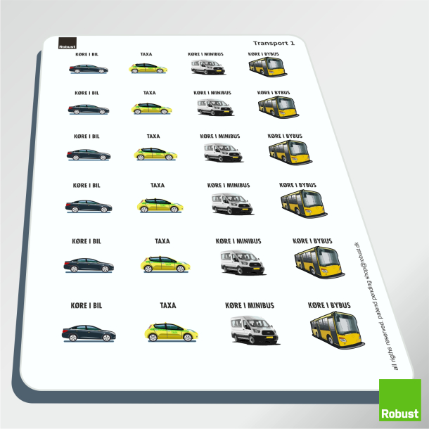 Transport 1 - Piktogram ark