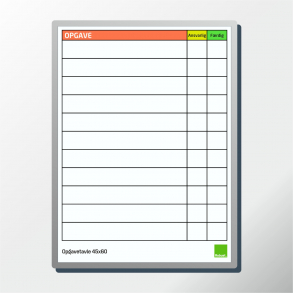 Opgavetavle - 45x60 cm.