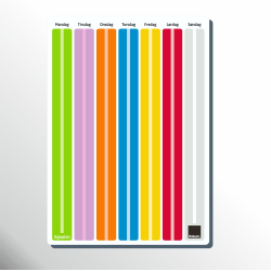 Ugeplan A3 + 3 piktogram ark (som du selv vlger) + gratis flip-flap + gratis forsendelse