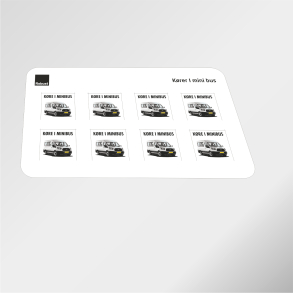 Krer i minibus SOLO - Piktogram ark