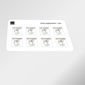 Skift hygiejnebind - Piktogram ark