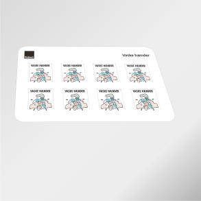 Vaske hnder SOLO - Piktogram ark